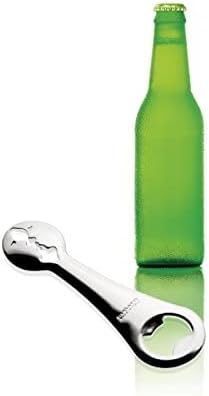 BUGATTI Kiss Bottle Opener shining stainless steel-color finishing, Soda Cap Lifter, Soft Drink Popper. Kitchen Tool. Made in Italy.
