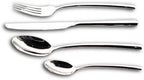 Bugatti 24 Pieces Set in Gallery Box "Metropolis" Stainless Steel Cutlery Set, Flatware Set for 6, Including Knife, Fork, Spoon, and Teaspoon