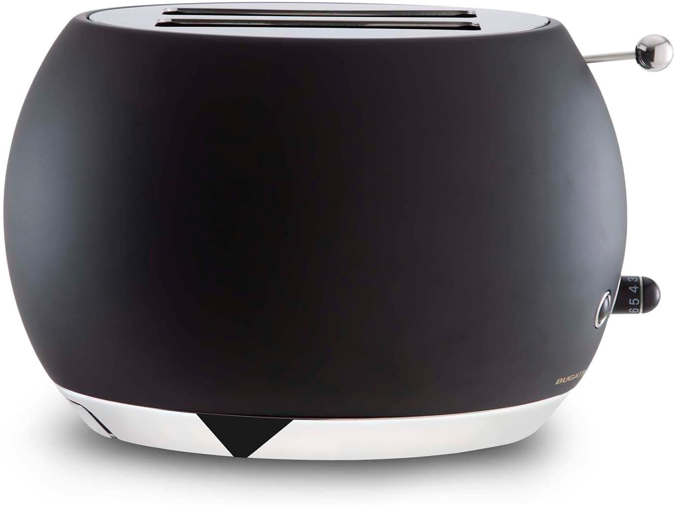 BUGATTI, Romeo, Versatile and Multi-Functional Toaster,7 Levels to Toast Bread, 4 Functions, Stainless Steel, Tongs not Included, 870-1035 W, Matte Black