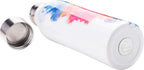 Bugatti B Bottles Twin Insulated 18/10 stainless steel Water Bottle for Cold and Hot Water - Watercolor Red & Blue Decorated by Decal