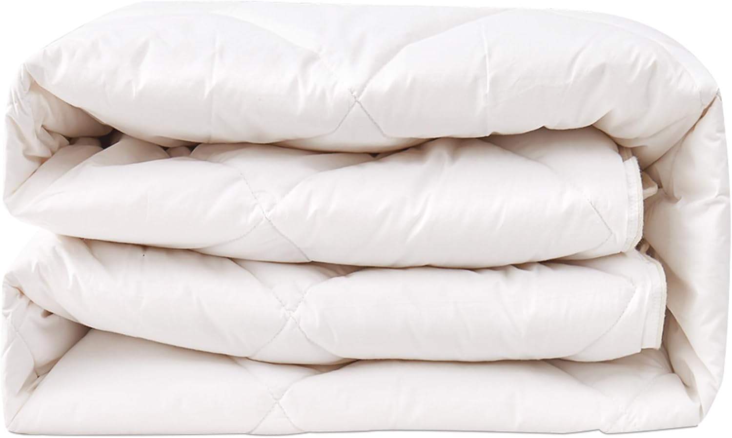 New Season Naturally Yours Australian Wool Duvet Queen Size - 100% Cotton Fabric Cover Shell - Breathable, Moisture Wicking All Season Duvet - Queen Size - 90 x 90 inch