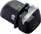 Kyocera Electric Diamond Knife Sharpener. For ceramic knives. Integrate Knife Guide and roller Assist. Battery operated.