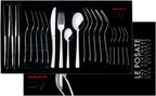 Bugatti 24 Pieces Set in Gallery Box "Capricio" Stainless Steel Cutlery Set, Flatware Set for 6, Including Knife, Fork, Spoon, and Teaspoon