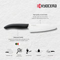 KYOCERA FK-075 WH-BK EU 7.5cm Ceramic Pairing Knife-Black Handle