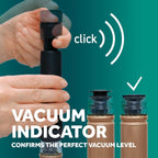 Airtender wine aerator and vacuum set - vacuum pump - 6 wine stoppers - gift box