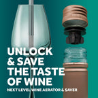 Airtender wine aerator and vacuum set - vacuum pump - 6 wine stoppers - gift box
