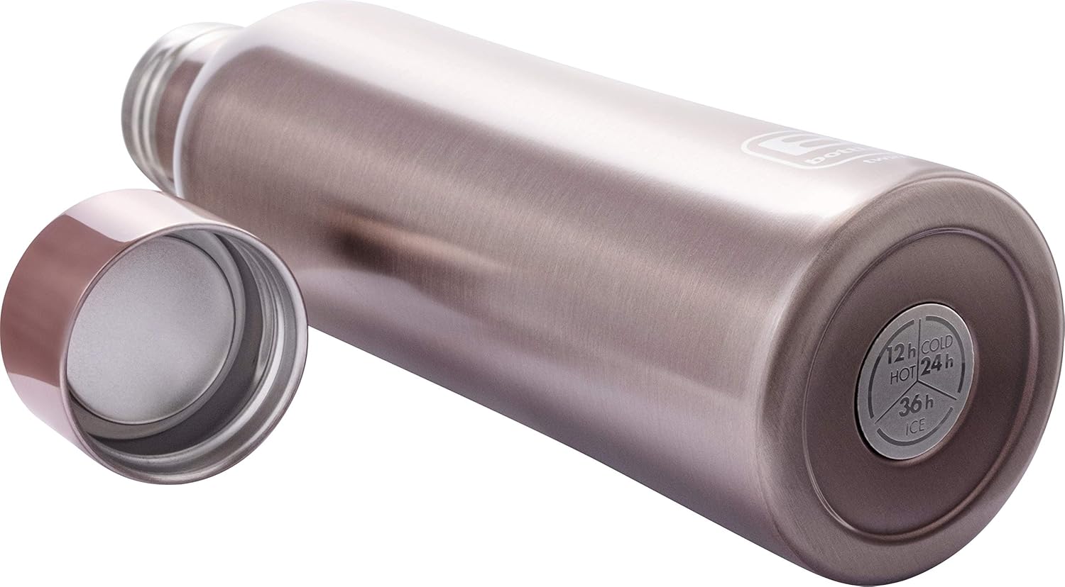 Bugatti B Bottles Twin Reusable Thermal 18/10 stainless steel Bottle for Cold and Hot Water - Rose Gold Glazed 500ml
