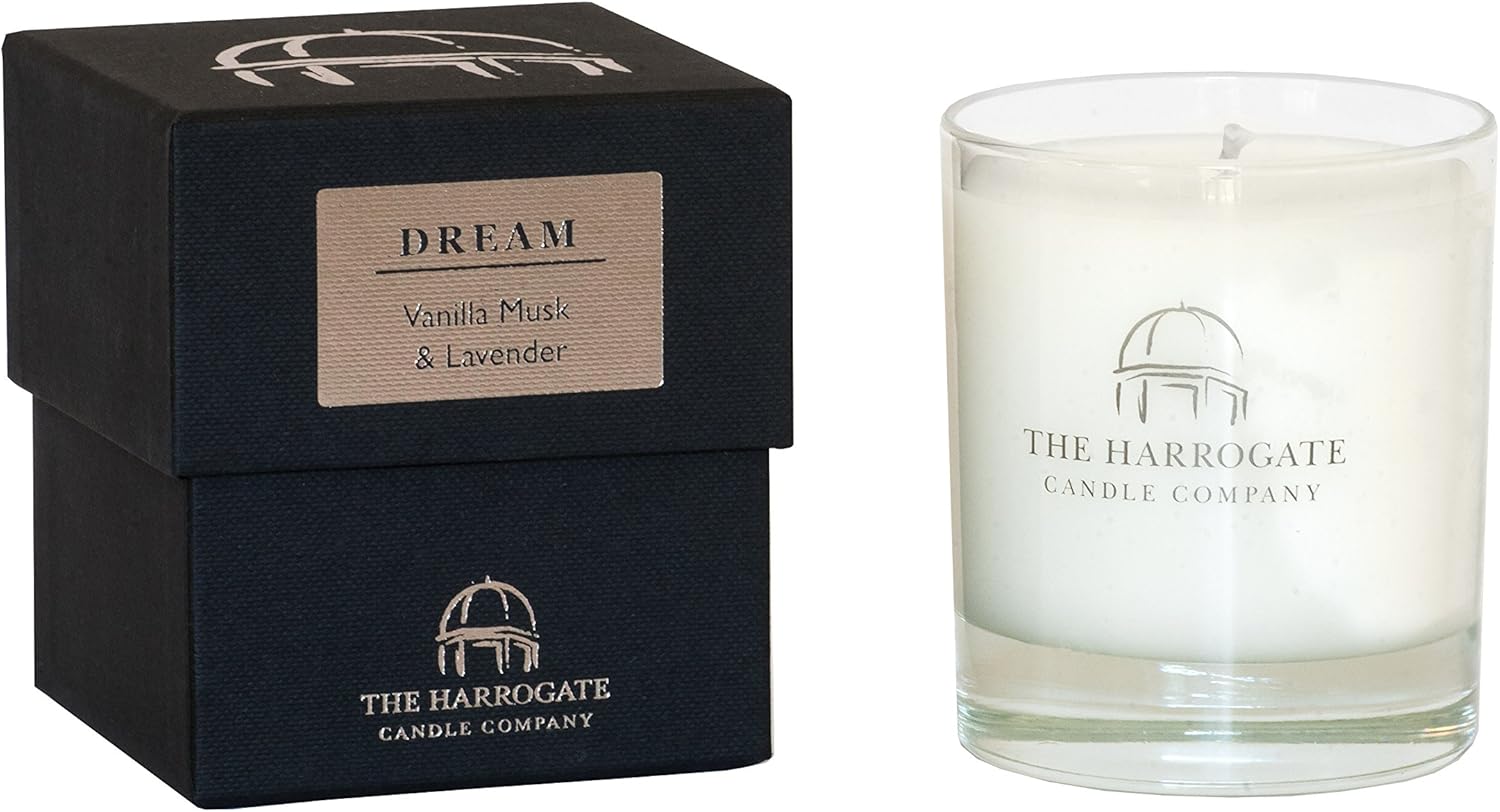 Dome of Harrogate DREAM Vanilla Musk and Lavender Scented Mood Candle 30cl