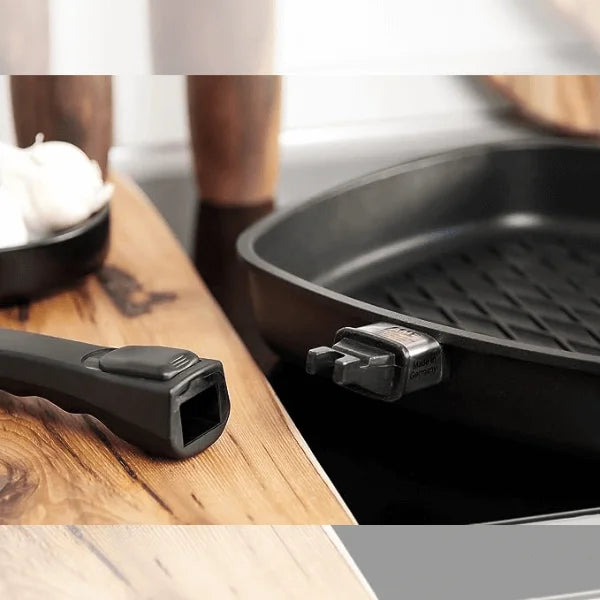 AMT Gastroguss Square pan with BBQ pattern