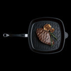 AMT Gastroguss Square pan with BBQ pattern