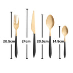 Casa Bugatti 24 pcs Ares PVD Gold – Flatware/Cutlery