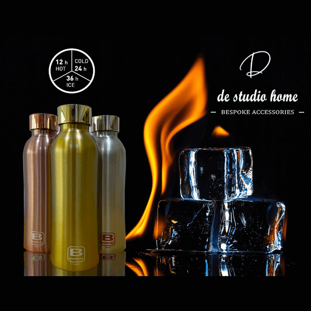 Casa Bugatti Yellow Gold Brushed B Bottles Twin 500 ML