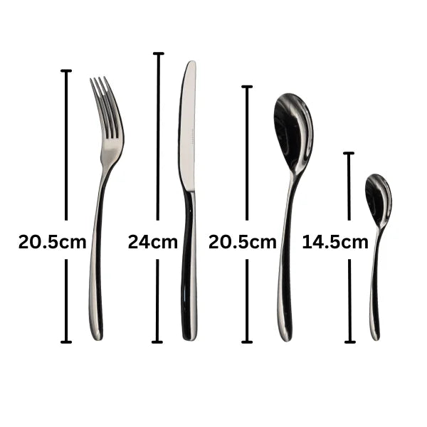 Casa Bugatti CAPRICCIO 24 Piece – 18/10 Stainless Steel- Flatware/Cutlery