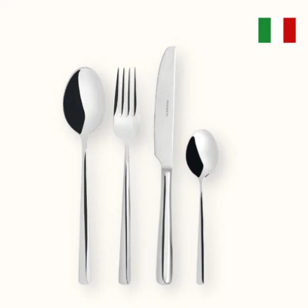 Casa Bugatti METROPOLIS 24 Piece – 18/10 Stainless Steel – Flatware/Cutlery Set