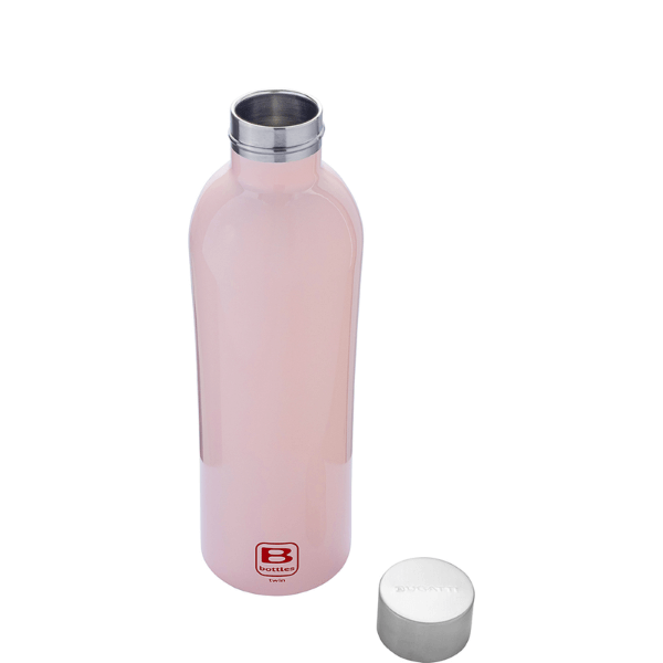 زجاجات مياه كازا بوغاتي الوردية المزدوجة سعة 800 مل