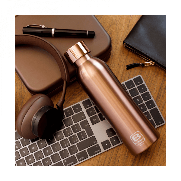 Casa Bugatti Rose Gold Brushed Water Bottles Twin 500 ML