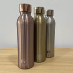 Casa Bugatti Rose Gold Brushed Water Bottles Twin 500 ML