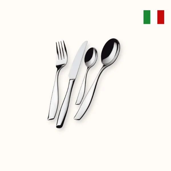 Casa Bugatti SIENA 24 Piece – 18/10 Stainless Steel – Flatware/Cutlery