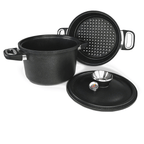 AMT Cast Titanium Steamer 3 Pieces 24 cm Black - 1424