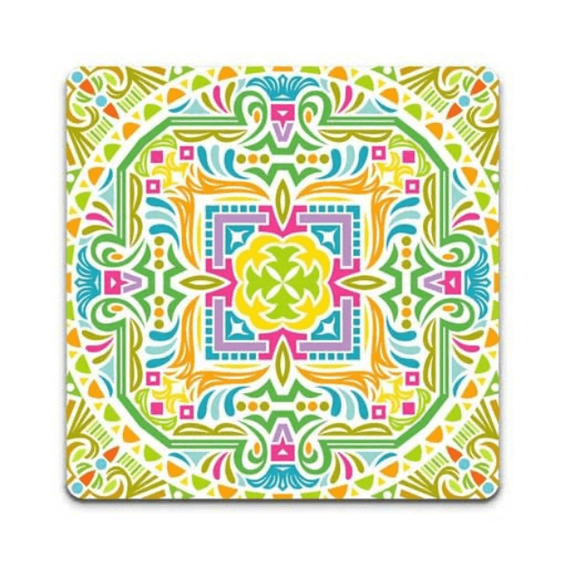 Colourful mandala pack coasters (set of 4)