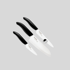 KYOCERA WHITE CERAMIC CHEF Set 3-piece Knife Set | Ceramic Chef's Knife