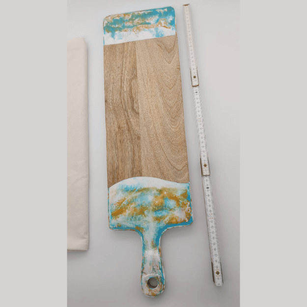 Ocean Blue Long Epoxy Resin Platter