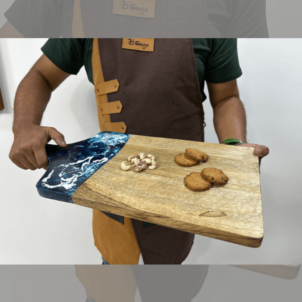 Ocean Sundown Epoxy Resin Platter