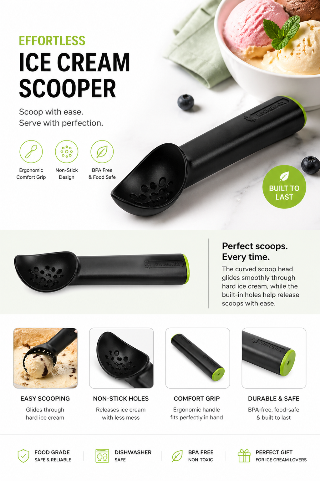 RSSLAV Ice cream Spoon