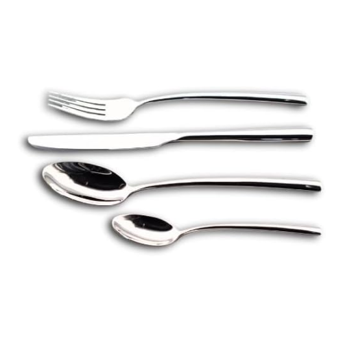 Bugatti 24 Pieces Set in Gallery Box "Metropolis" Stainless Steel Cutlery Set, Flatware Set for 6, Including Knife, Fork, Spoon, and Teaspoon