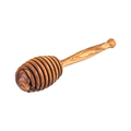 Olive Wood Honey Dipper Stick | 100% Mediterranean Olive Wood Stirrer Spoon for Honey Jar Dispenser | Drizzling Utensil for Waffle, Pancakes | Stir Tea, Coffee, Juice (Honey Dipper Plus, 15.5cm)