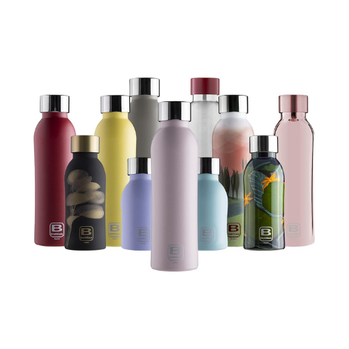 Bugatti B Bottle Twin Insulated and Reusable 18/10 stainless steel Bottle for Hot and Cold Water - Lotus Pink 500ml