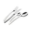 BUGATTI 24-Pieces Tendence Stainless Steel Cutlery Set in Gallery Box for 6, including Knife, Fork, Spoon, and Teaspoon. Made in Italy