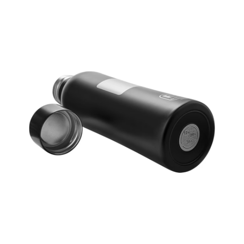 Bugatti B Bottle Twin Ultra-light and Thermal 18/10 stainless steel Bottle for Cold and Hot Water - Square Gold 500ml