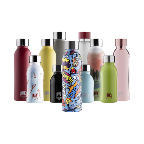 Bugatti B Bottle Twin Vacuum Sealed and Lightweight 18/10 stainless steel Bottle for Hot and Cold Water - Comics 500ml