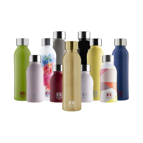 Bugatti B Bottles Twin Insulated 18/10 stainless steel Water Bottle for Cold and Hot Water - Gold