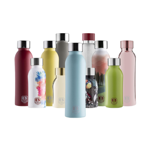 Bugatti B Bottles Twin Insulated 18/10 stainless steel Water Bottle for Cold and Hot Water - Watercolor Green…