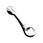 BUGATTI Kiss Bottle Opener shining stainless steel-color finishing, Soda Cap Lifter, Soft Drink Popper. Kitchen Tool. Made in Italy.
