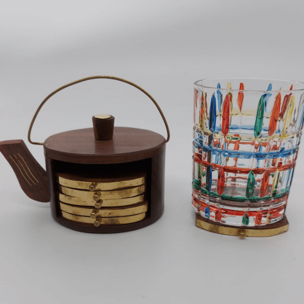 Wooden Coaster (Kettle Shaped)