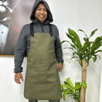 Gardener’s (vegan Smooth Look) Apron – Moss Green (Made in Portugal)