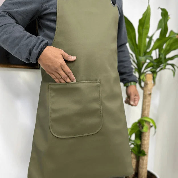 Gardener’s (vegan Smooth Look) Apron – Moss Green (Made in Portugal)