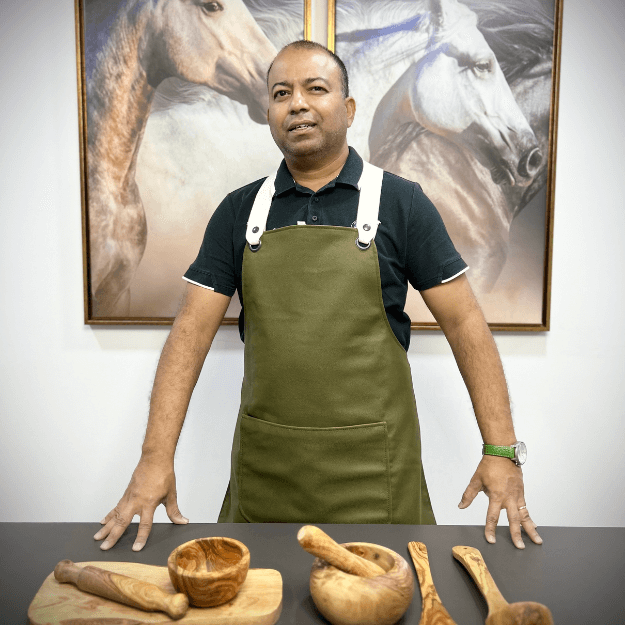 Vegan (Grained Leather Look) Apron (Portugal)