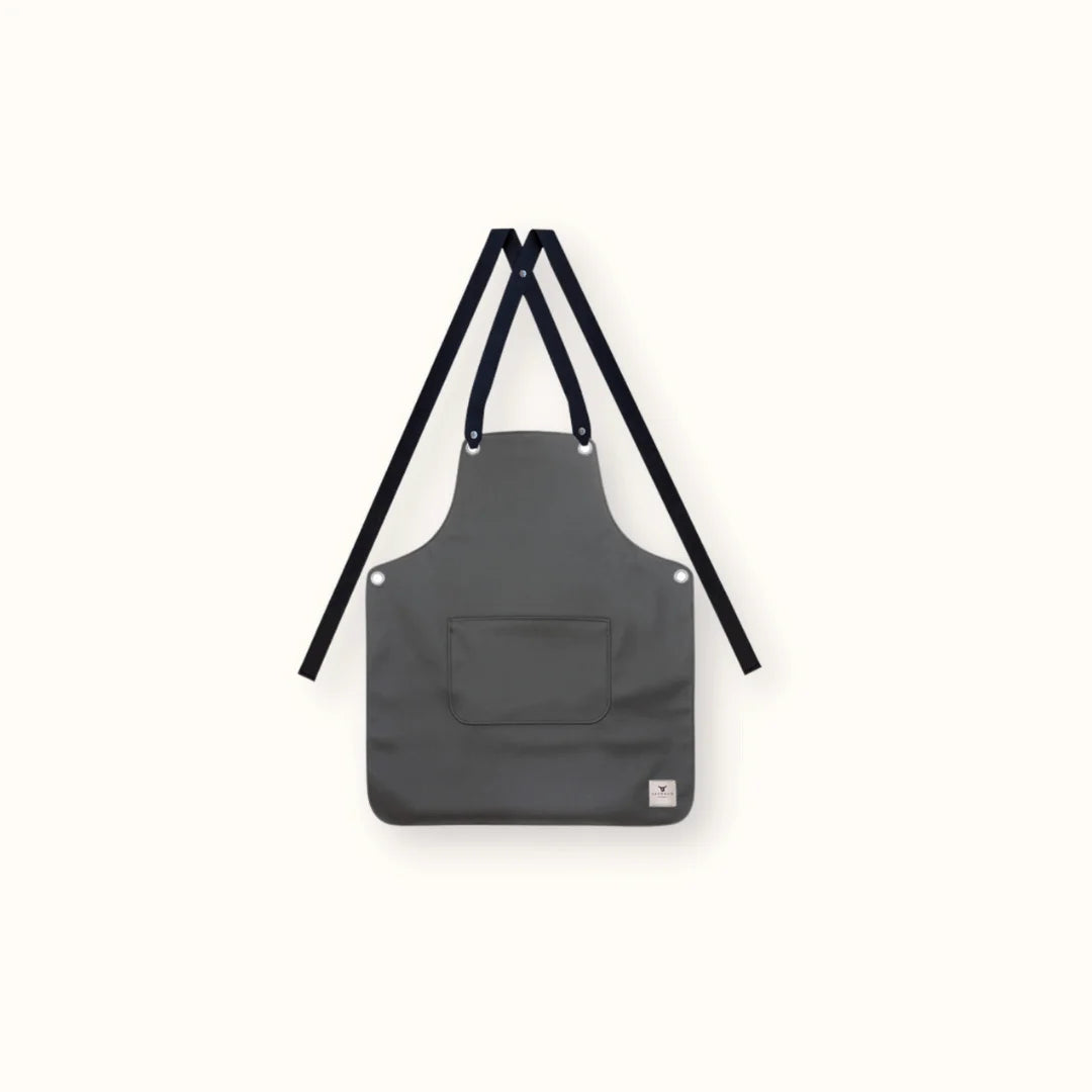 Vegan (Grained Leather Look) Apron – Black Barley (Portugal)