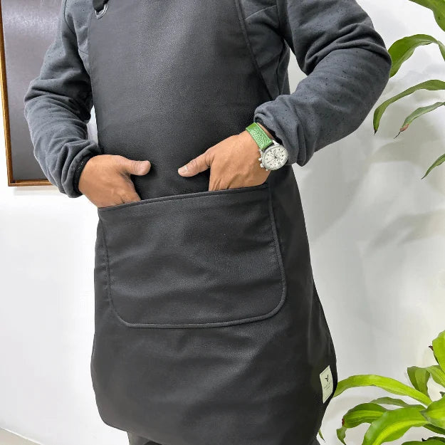 Gardener’s (Vegan smooth look) Apron – Charcoal Black (Portugal)