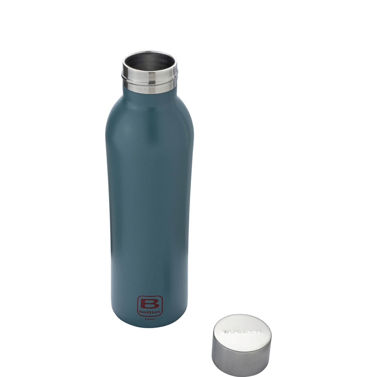 Bugatti Bottle Twin Water Bottle Teal Blue Color 500ML and Stainless Water Bottles