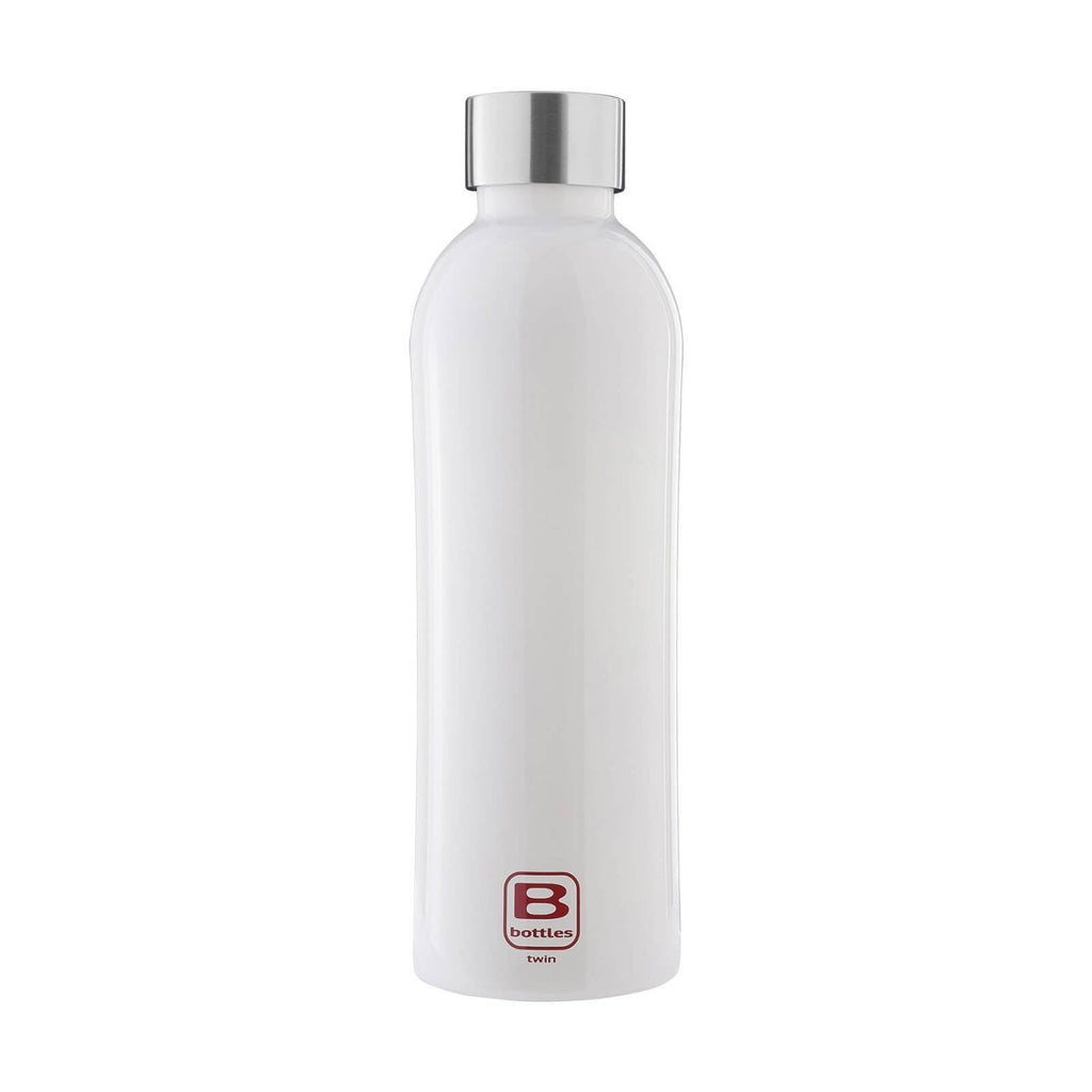 Bugatti Bottle Twin Water Bottle Bright White Color 800ML and Stainless Water Bottles