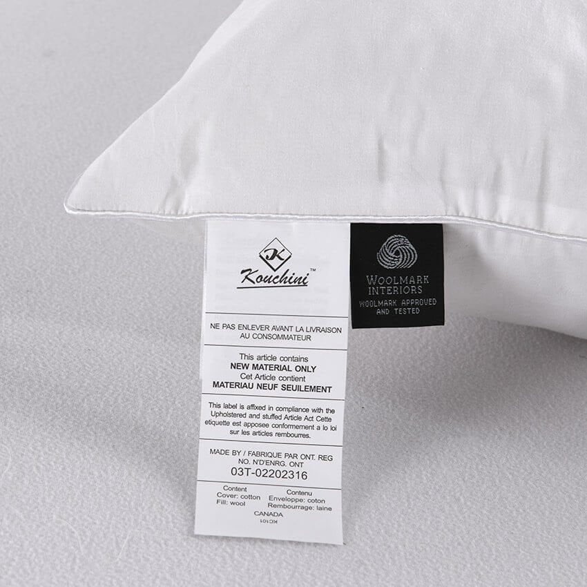 Kouchini Organic Wool Pillow - King | Best Organic Wool Pillow