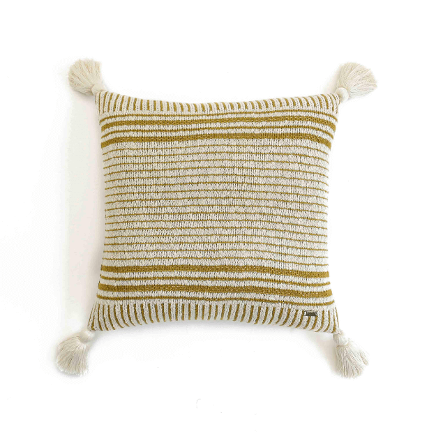 Cusion Cover- Stripe square 45cm x 45cm (3) Cusion Cover Stripe square 45 cm x 45 cm - Best Home Decor in Dubai