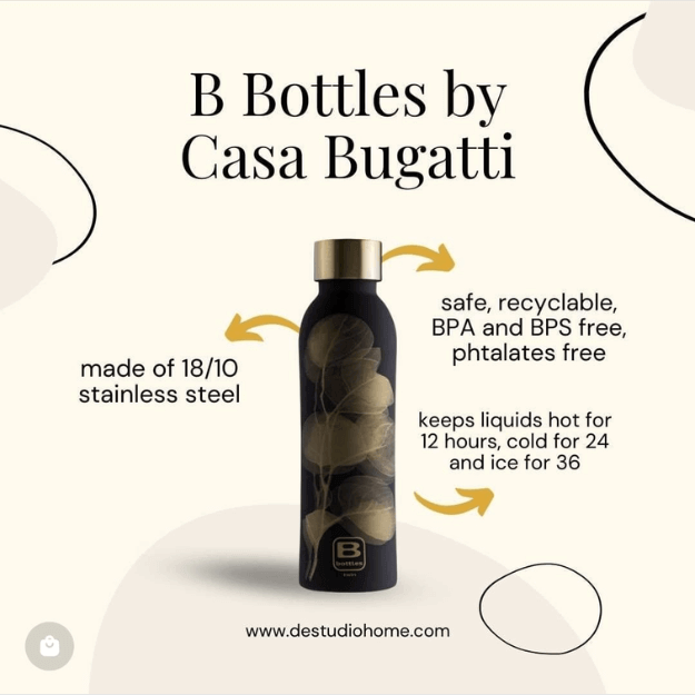 Casa Bugatti Leaves Gold B Bottles Twin 500 ML 14 Casa Bugatti Leaves Gold B Bottles Twin 500 ML