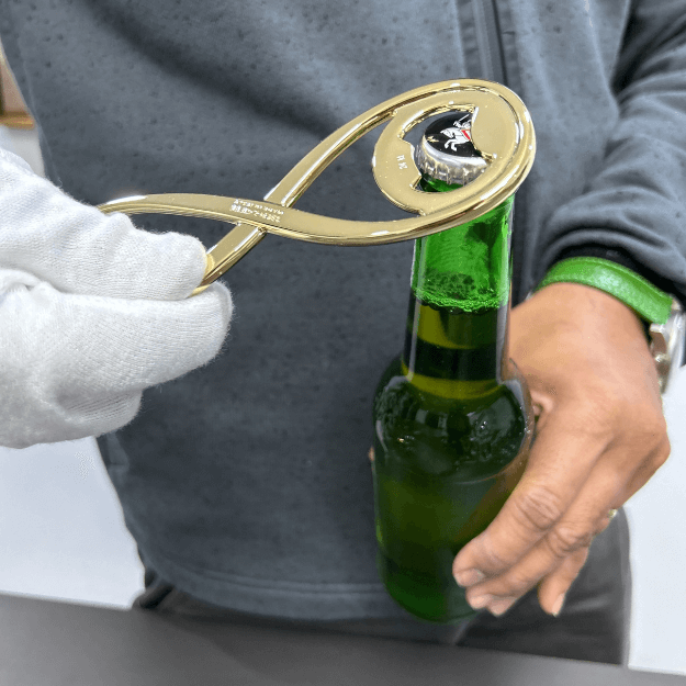 Casa Bugatti Infinity Bottle Opener – Gold 3 Casa Bugatti Infinity Bottle Opener – Gold