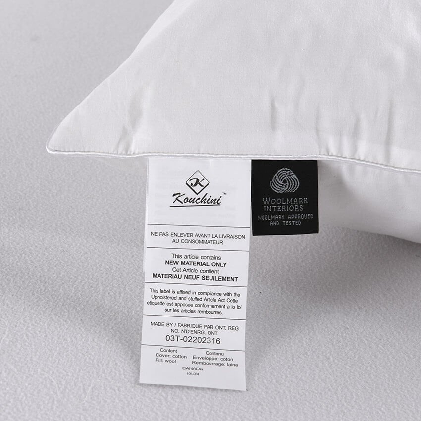 Kouchini Organic Wool Pillow Queen 3 Kouchini Organic Wool Pillow Queen